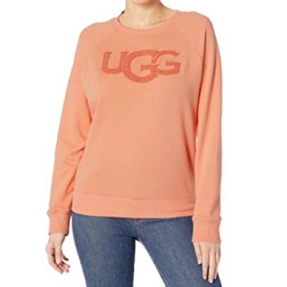 UGG Fuzzy Logo Crewneck Sweatshirt - Picture 6 of 6